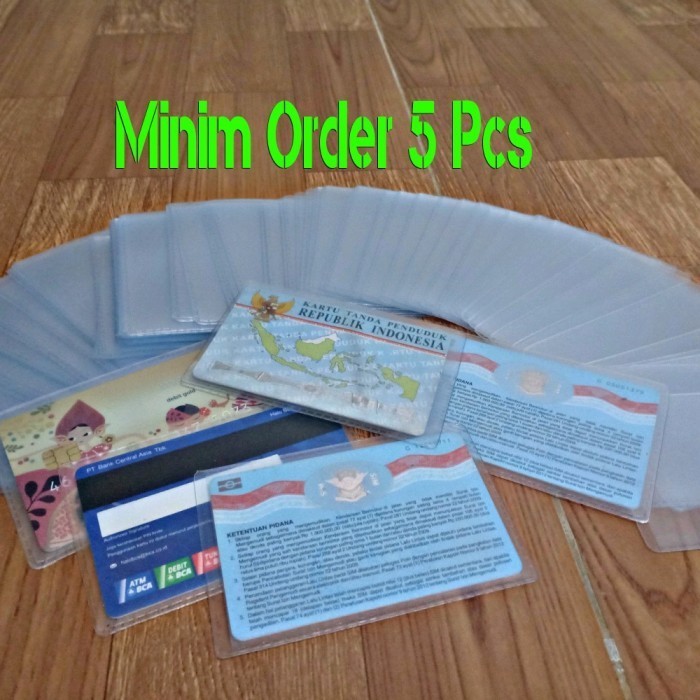 

Ready stock] Plastik Pelindung KTP / SIM / ATM - Cover Pelindung KTP