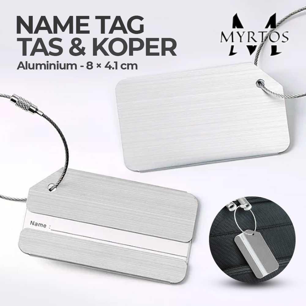 [MT] Gantungan Penanda Tas Koper Aluminium Name Tag Koper Travel - 608