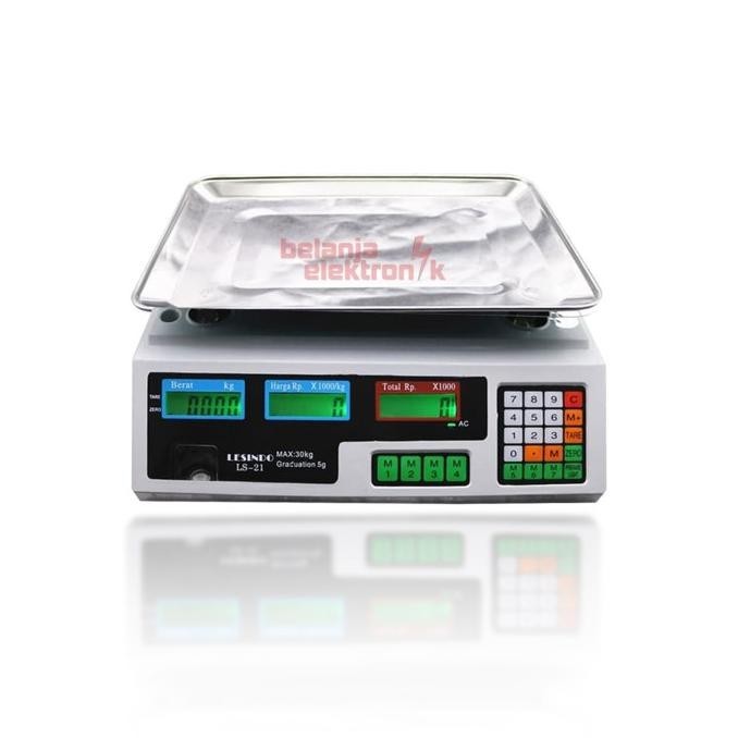 [Bayar Di Tempat] Timbangan Buah Digital 30 Kg Double Display Lesindo Ls-21