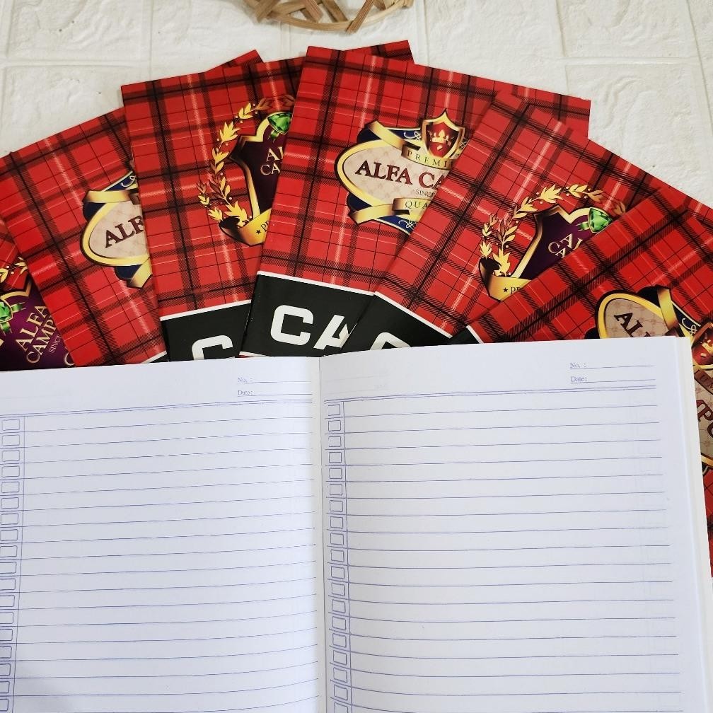

ter-46 BUKU TULIS ALFA CAMPUS 38 LEMBAR (10PCS) UKURAN KWARTO/PENDEK Berkualitas