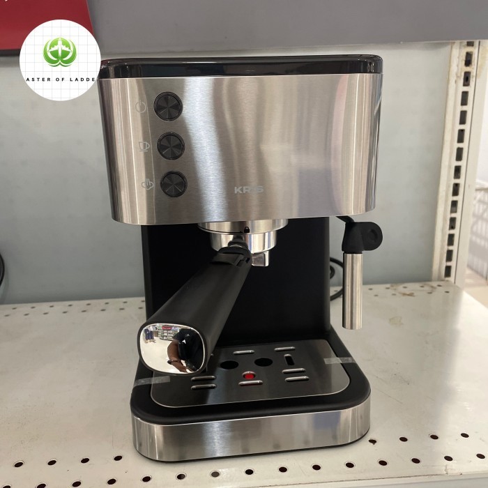 Ready Krisbow Mesin Kopi Coffe maker Mesin Espresso dengan Milk Frother Kris Italy Design