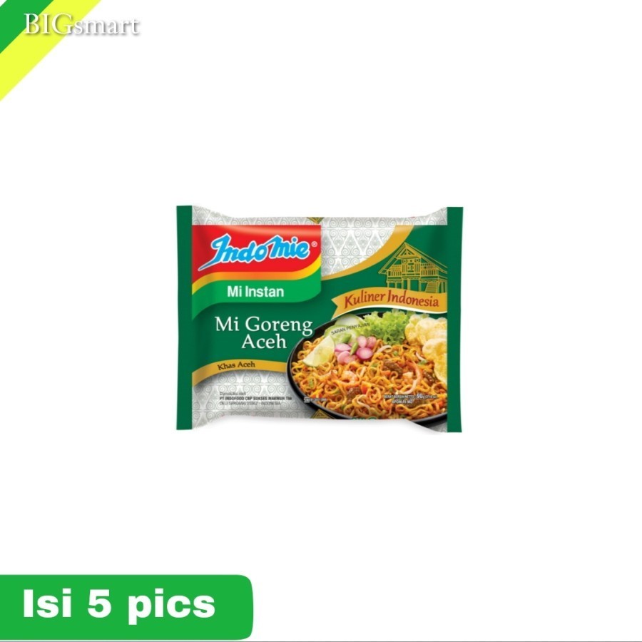 

Indomie Mi Instan Goreng Aceh 90 g × 5 pcs