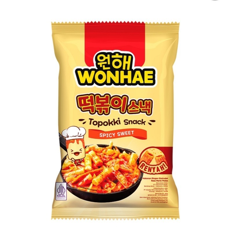 

WONHAE Topokki Snack Spicy Sweet 80 g