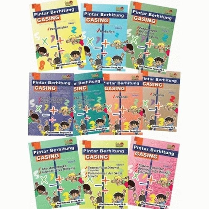 [Ready Stock] Pintar Berhitung Gasing - 10 Volume By Prof. Yohanes Surya
