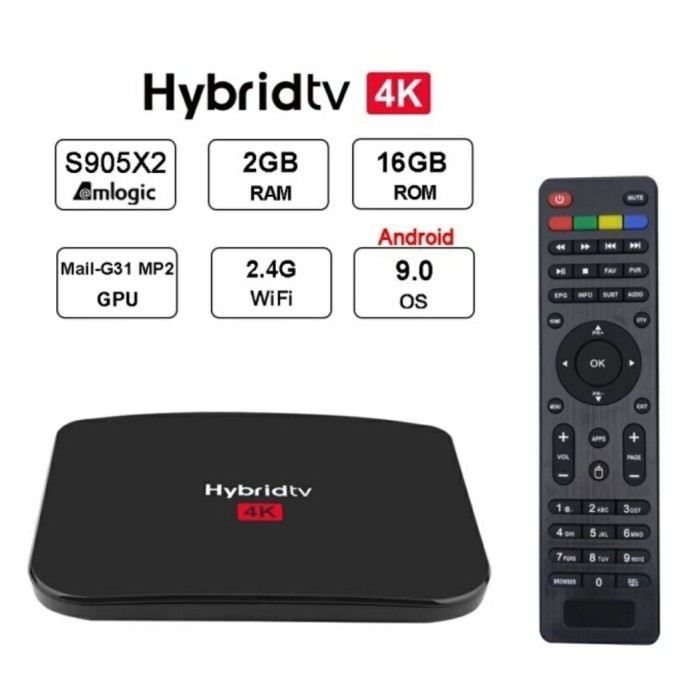 (&) Hybrid Tv Box Android + Set Top Box Stb Dvb T2 Digital