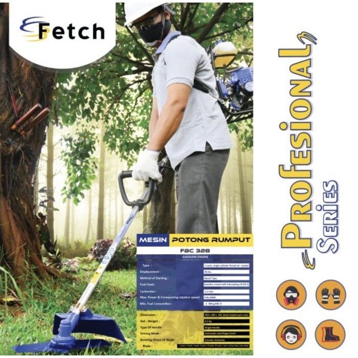 Mesin Potong Rumput 2 Tak Bg 328 Portable Fetch