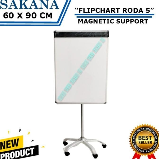 

Jual Flipchart Sakana 60 X 90 Cm Kaki Roda 5 / Papan Tulis Flip Chart