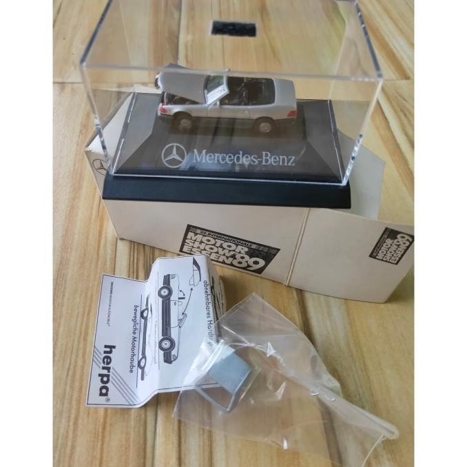 Miniatur Model Mobil Logo Mercedes Benz Motor Show Essen 89 by Herpa