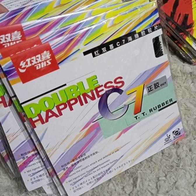KARET TENIS MEJA BINTIK DHS C7 OX ORIGINAL