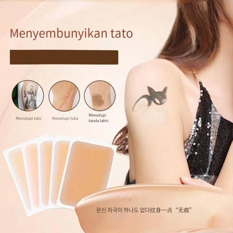 The Boss Hh6 PcsPenutup Tattoo Covering Patch/Koyo Kulit Palsu/Covering Patch Tato/Jepang Tato Penut