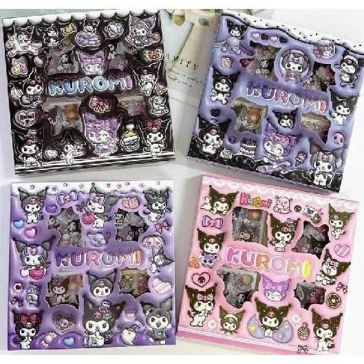 

Sticker 2D Sanrio Karakter Kuromi Dan Melody Motif Lucu Isi 100 Lembar Per Box Sale
