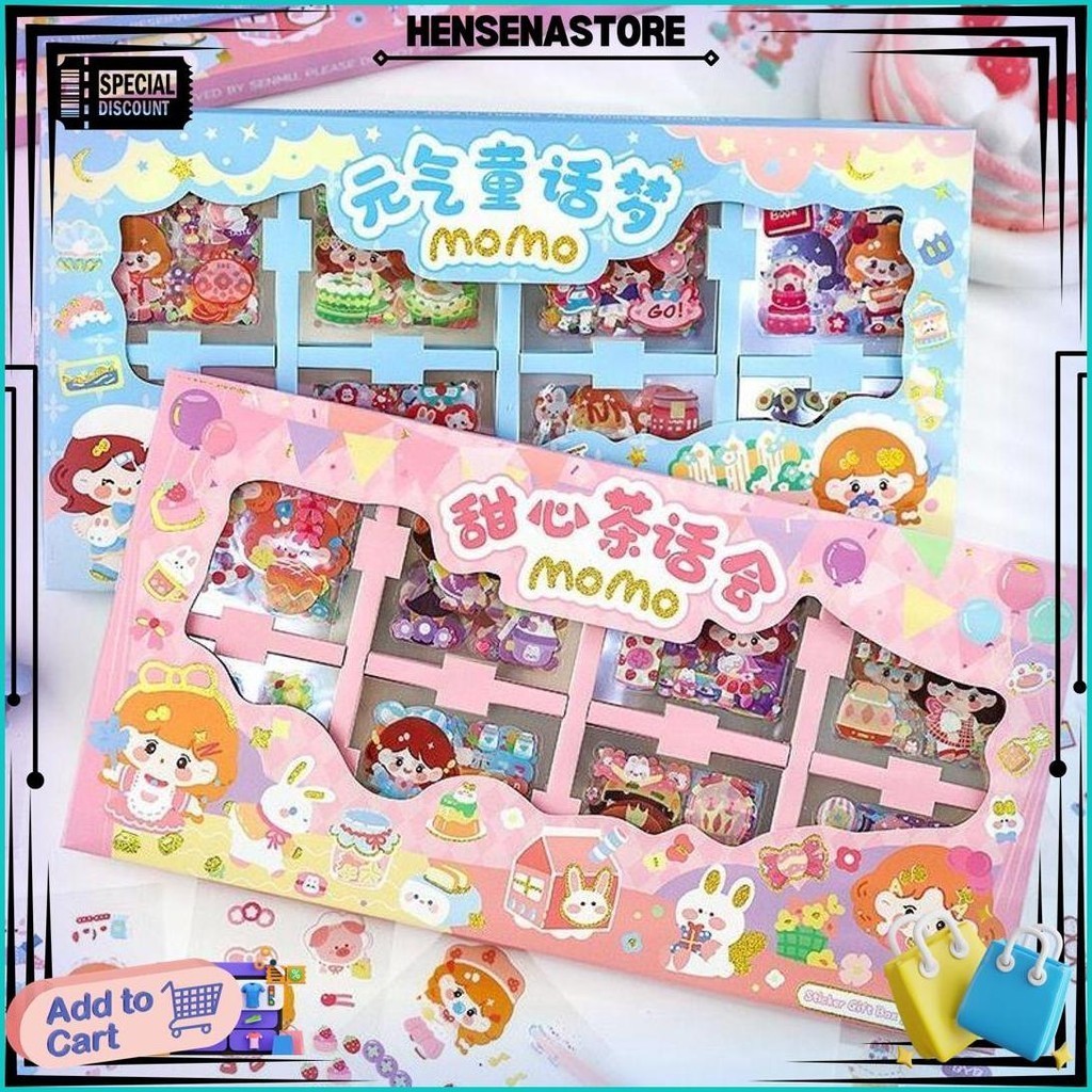 

200 Lembar Sticker Box Pvc Jumbo Size Stiker Gratis Ongkir