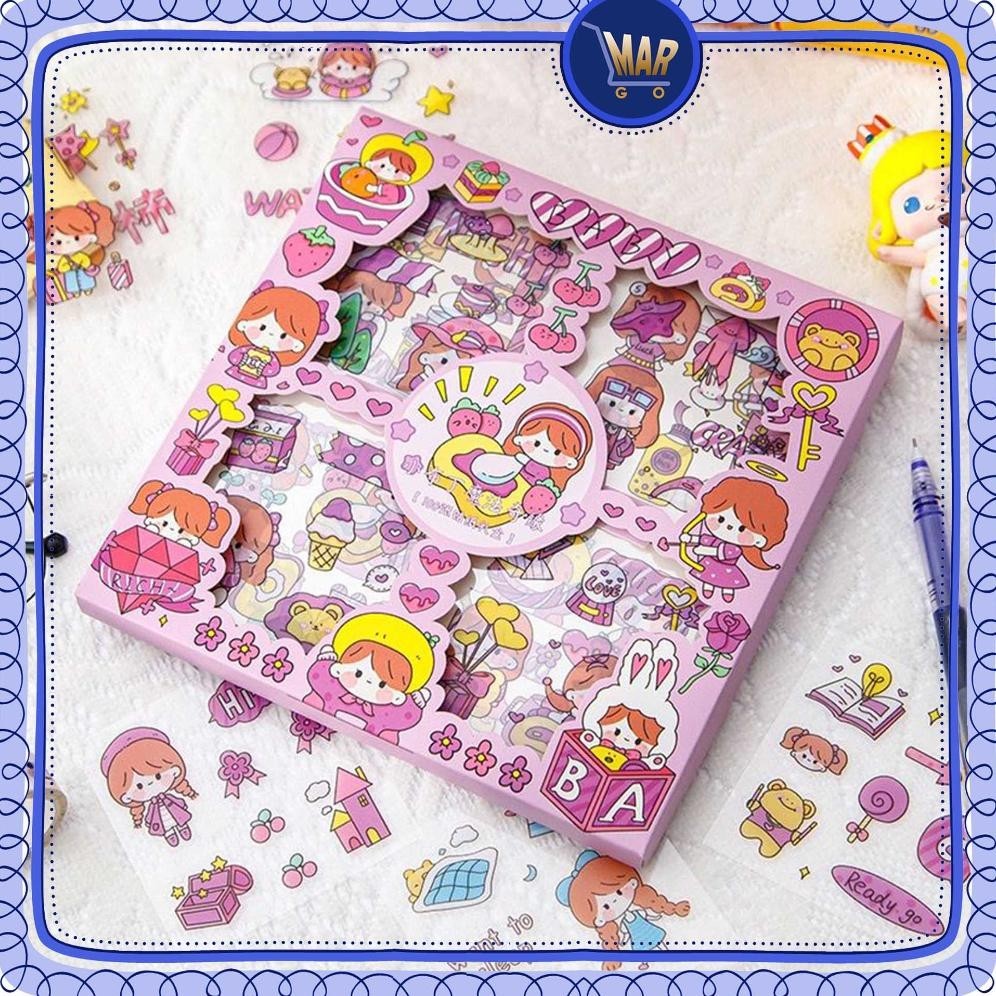 

Stiker Set Sticker Momo Kotak Sticker Korea Dekorasi Handbook Scrapbook Diy Cod