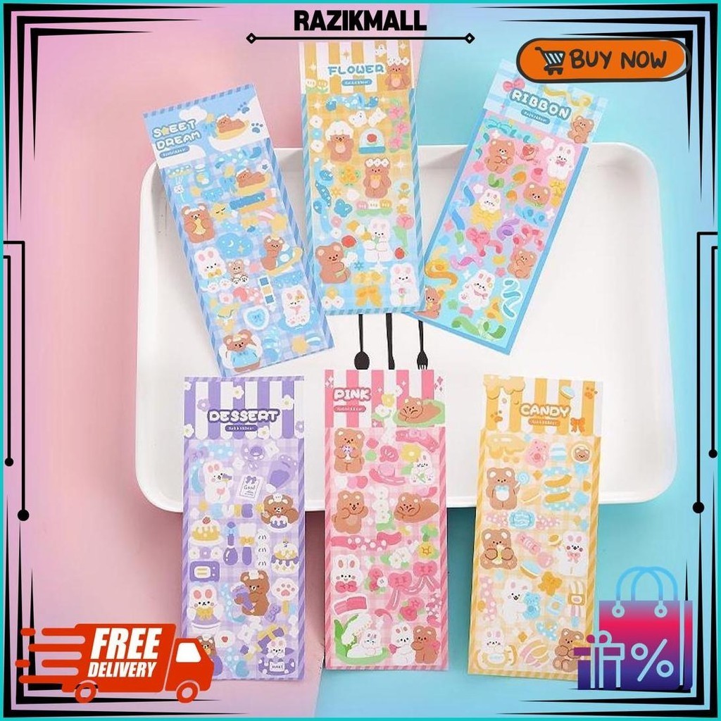 

Ss Sticker Waterproof Kartun Bear Rabbit Hologram Stiker Motif Kartun Beruang Dan Kelinci Korea Lucu Anti Air Dekorasi Handbook Scrapbook Diy Sticker Botol Minum Tumblr Viral Lucu Murah Cantik Best Seller