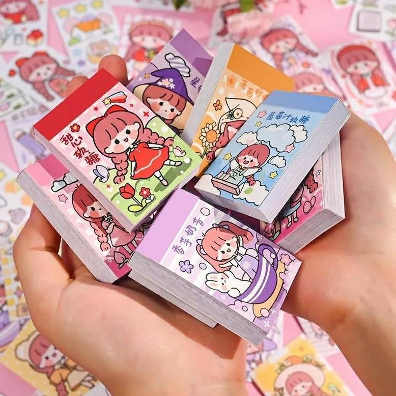 

Mainan Edukasi Anak Buku Stiker Sticker Book Momo Kecil Mini Note Washi Tape Deco Scrapbook Journal Jurnal Diary Aesthetic Pvc Tempel Menempel Montessori Design Diy Rolling Lucu Korea Notebook Kartun Tumbler Dekorasi Sticky Edukatif Kerajinan Tangan Cod