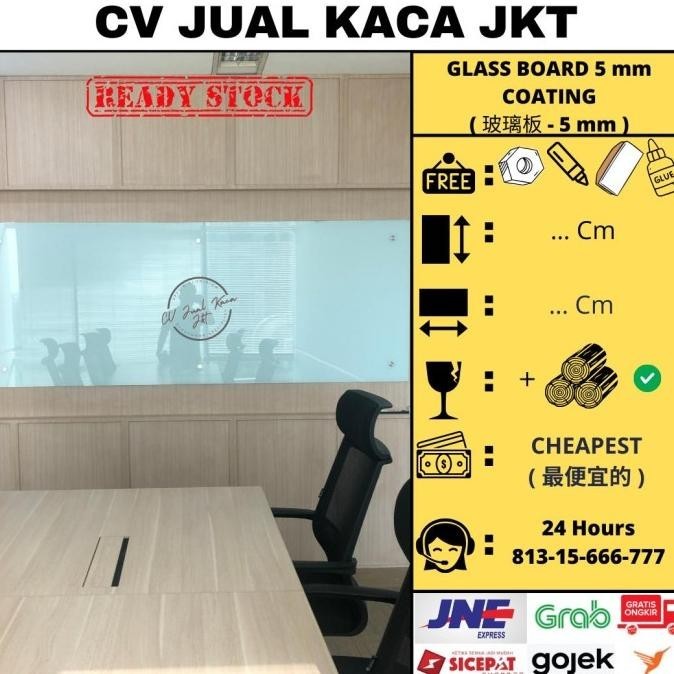

Jual Glassboard 90X160 / Glass Board Termurah