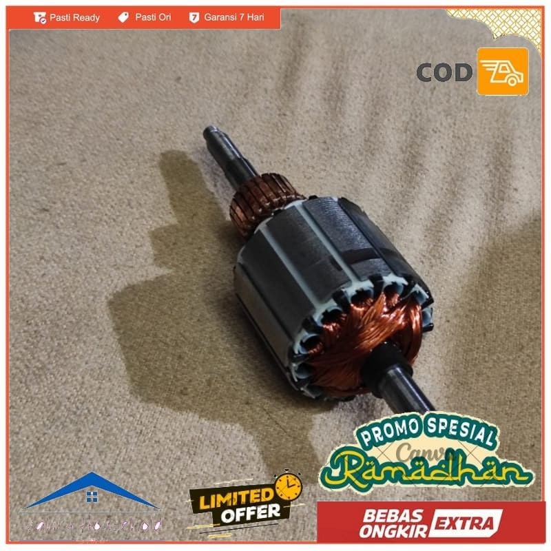 ARMATURE COIL MESIN MOTOR TURBO BLENDER EHM8000 EHM 8000 ORIGINAL