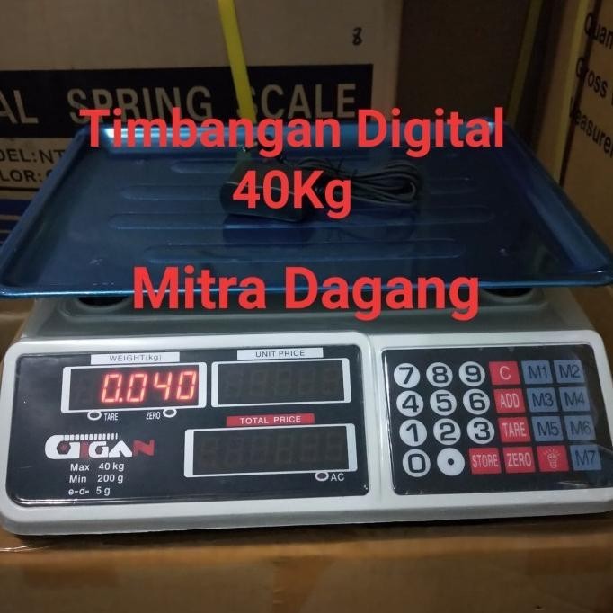 BEBAS ONGKIR - Timbangan Digital 40Kg Gigan