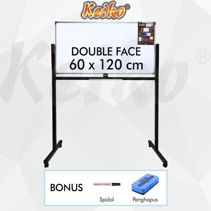 

Jual Papan Tulis Whiteboard Standing Double Face Keiko 60 X 120 Cm