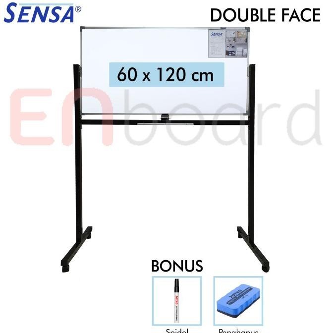 

Jual Papan Tulis Whiteboard Standing Double Face Sensa 60 X 120 Cm