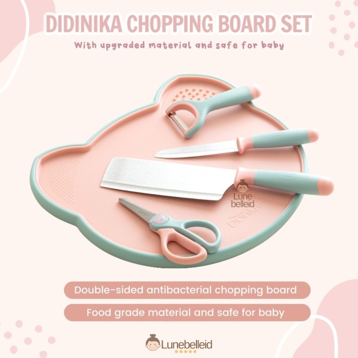 Didinika Chopping Cutting Board Set / Talenan Set / Talenan Anti Slip