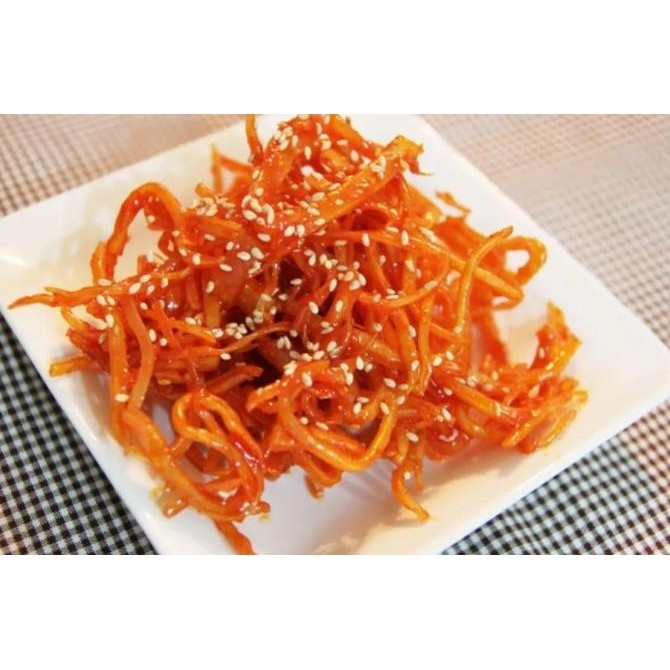 

Halal kimchi cumi kering 100 gram dibuat chef asli korea