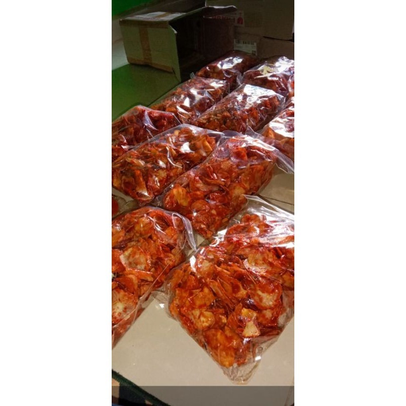 

Keripik Singkong Balado pedas manis 500gr - 1 kg