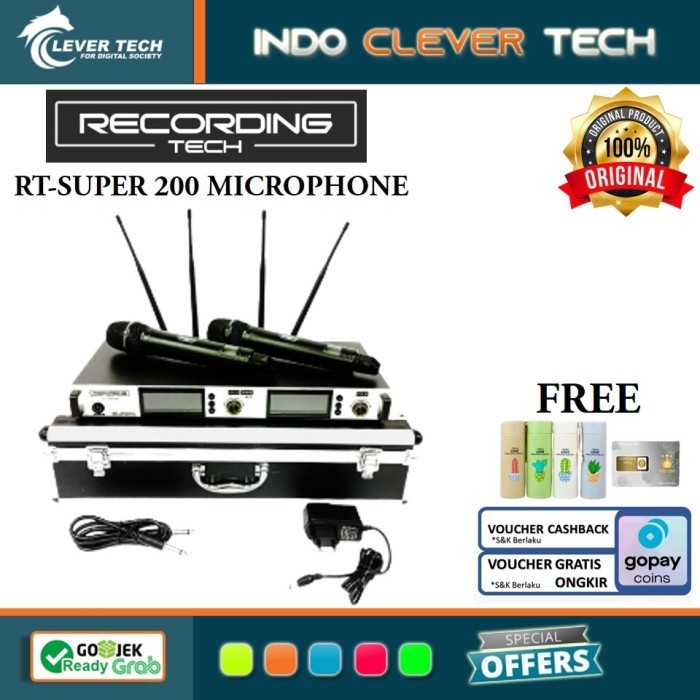 Recording Tech Rt Super 200 Super200 Wireless Microphone