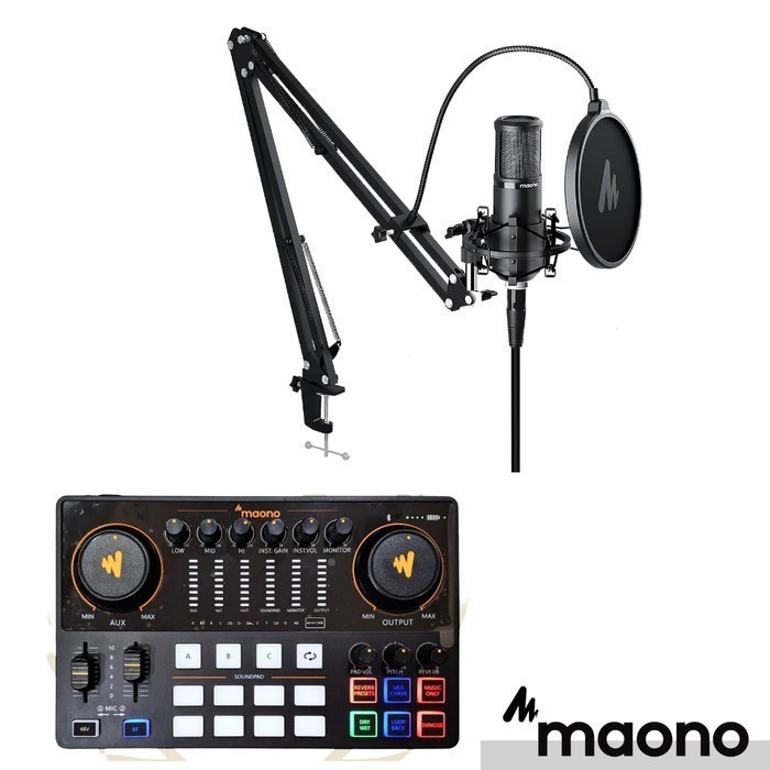 Paket Live Streaming / Podcast Maono E2 + Pm320 + Mh601 Ame2 Am-E2A