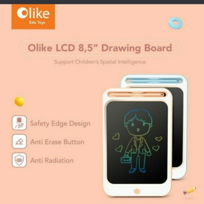 Writing Drawing Pad Olike Drawing Pad 8.5" Papan Tulis Anak