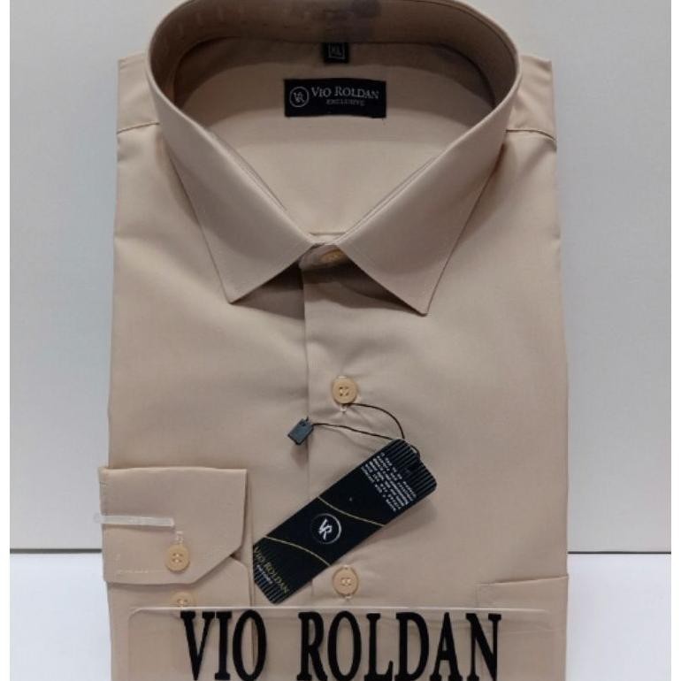 Baju Kemeja Tactical Pria Lapangan Outdoor Polos Katun Formal Coklat Susu Baju Kerja Proyek Wtac W T