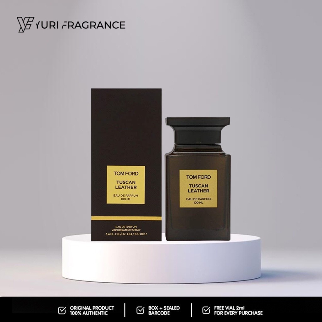Tom Ford Tuscan Leather EDP 100ml Original Box Segel Lengkap