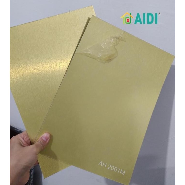 Pertukangan Ah-2001M Gold Brush Hpl Aidi Hpl Gold Hpl Aluminium Hpl Pattern Aidi Murah
