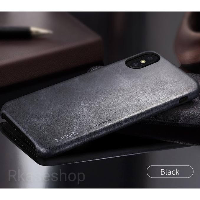 x-level vintage series iphone X Ten leather case casing cover kulit