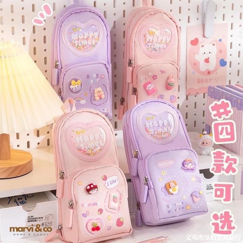 

Marvi & Co Tempat pensil lucu kapasitas besar bentuk tas ransel
