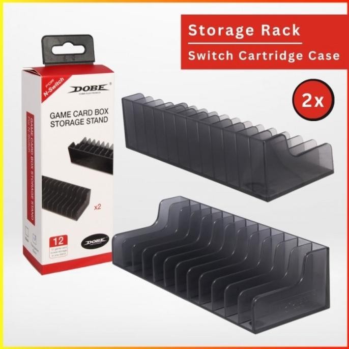 Nintendo Switch Storage Rack Rak Tempat kaset Game Case Card Box Stand