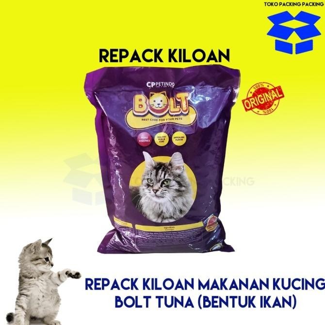 Makanan Kucing BOLT TUNA REPACK KILOAN