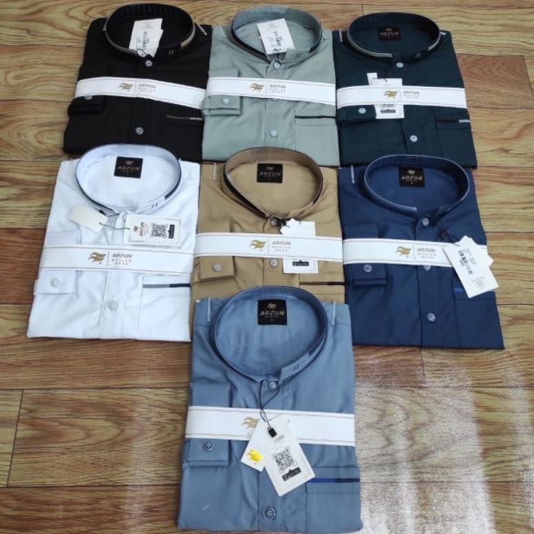 promoo koko arzun lengan panjang terbaru dan terlaris gamis kemeja perlengkapan haji dan umrah samas