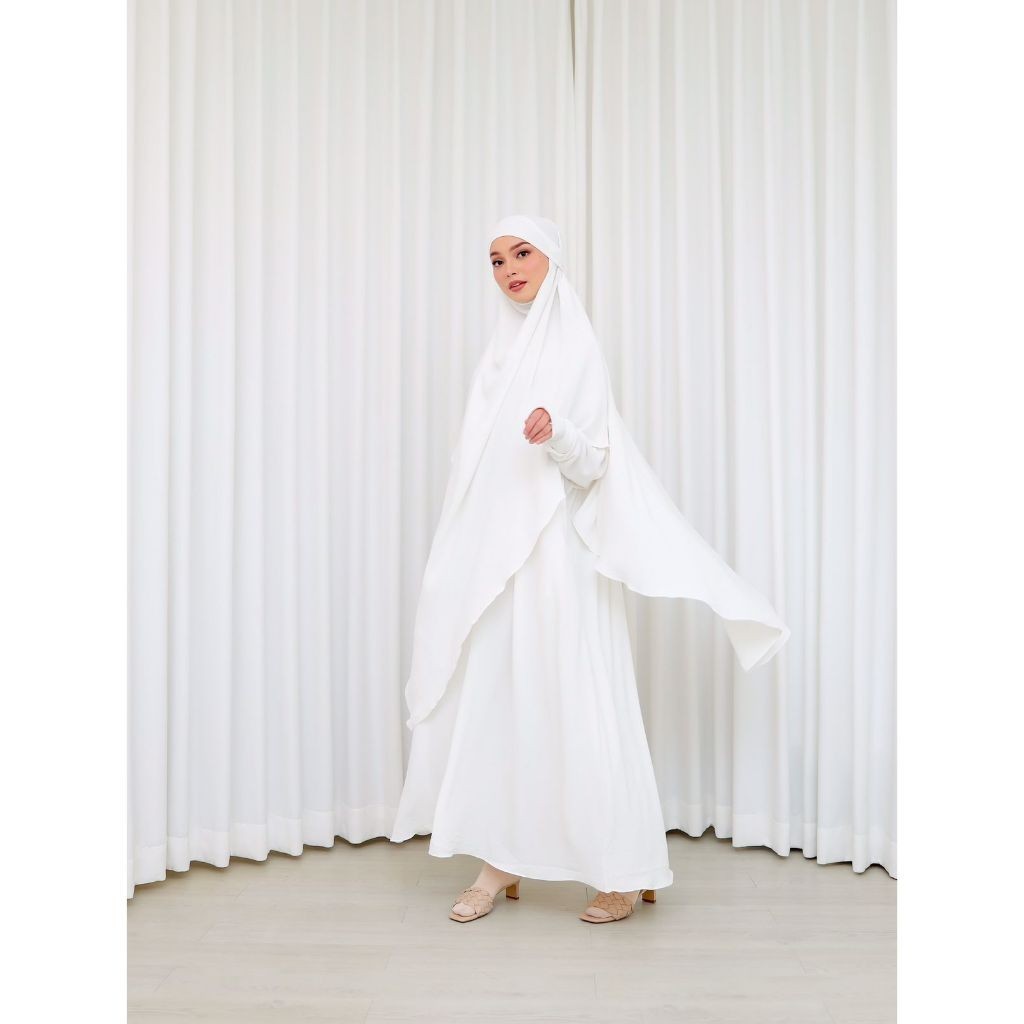 Umroh Set - Gamis Umroh Abaya Set Kerudung - Kheva Mauza