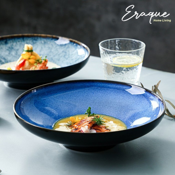 Yatomi Salad Bowl / Mangkok Saji Salad Pasta Sup Jepang Keramik Unik