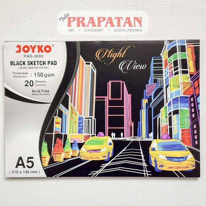 

Joyko Black Sketch Pad | Buku Gambar Hitam