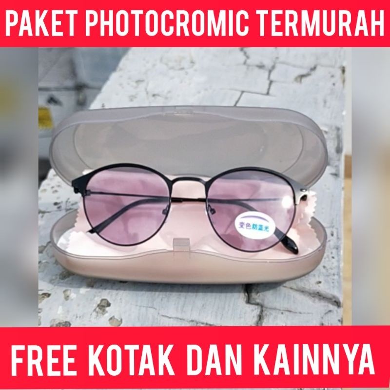 BEST SELLER MEDAN WPA01 KACAMATA PHOTOCROMIC MURAH (GRATIS KOTAK DAN KAIN), KACAMATA PHOTOCROMIC
