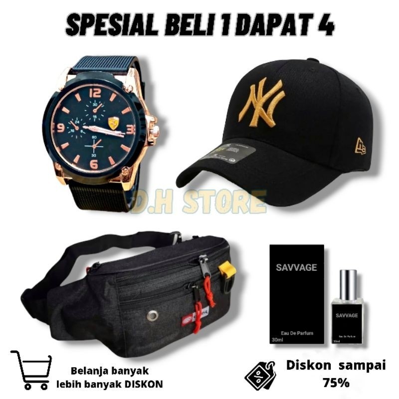 BEST SELLER PAKET KEREN Jam tangan pria karet beneton analog simple dan trendy