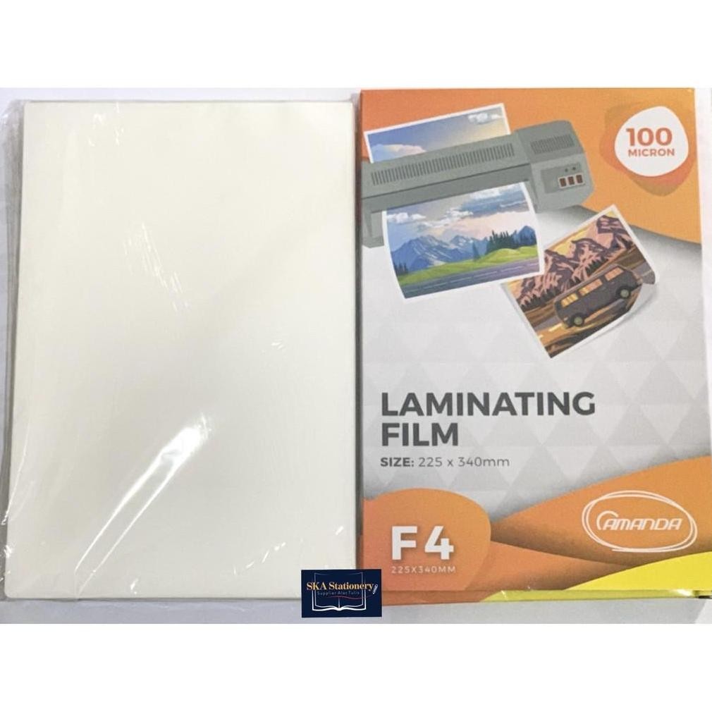 

SALE Plastik Laminating/Laminating Film Folio F4 100 Mikron Amanda (Pak) e-65