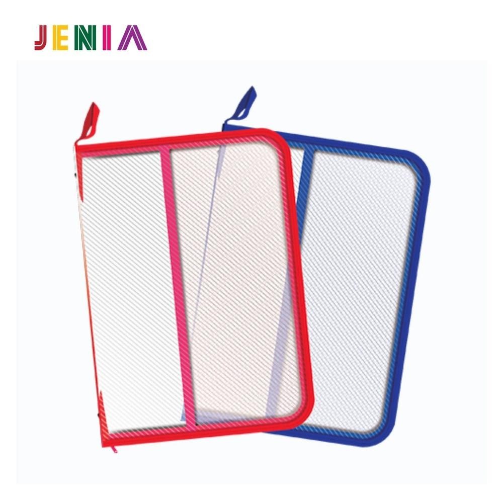 

masih promoo 1 lsn { 12 pcs } map zipper resleting jaring polos f4 fc folio