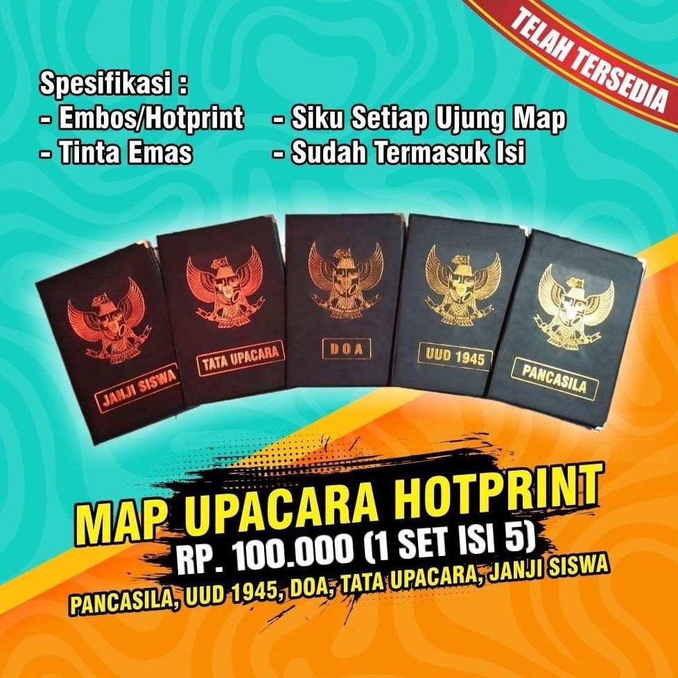 

promoo baru set map upacara [susunan upacara) isi 5