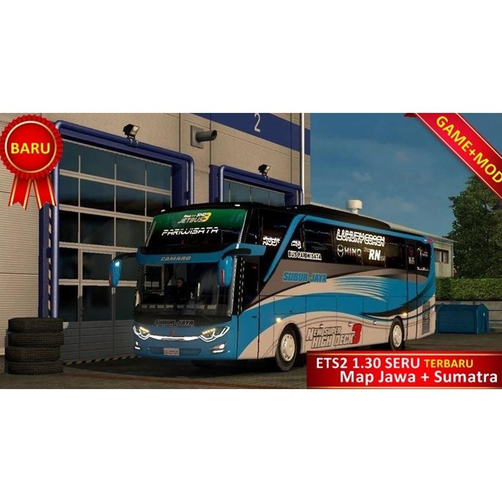 BARUU ETS2 1.30 GAME BUS SIMULATOR INDONESIA SPESIAL MAP JAWA SUMATRA DAN JAWA TENGAH UNTUK PC LAPTO