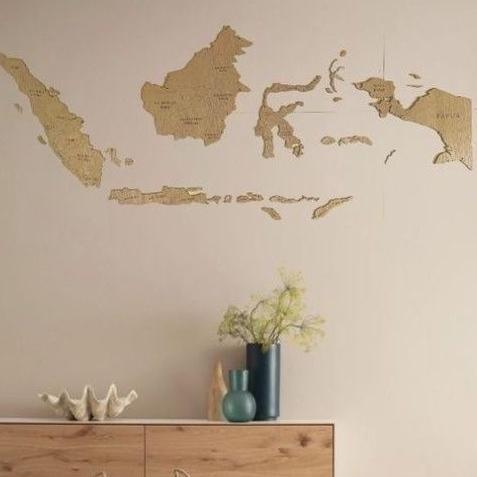 

BARUU PETA INDONESIA KAYU XL 2,5 METER (WOODEN INDONESIAN MAP) UKURAN XL 250X100 CM