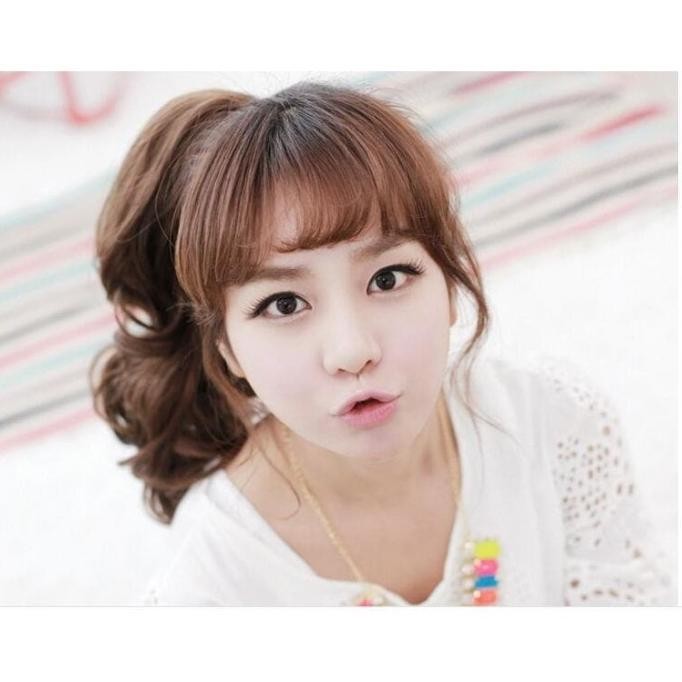 CPT hair clip jepitan ponytail curly wavy rambut palsu kuncir kuda