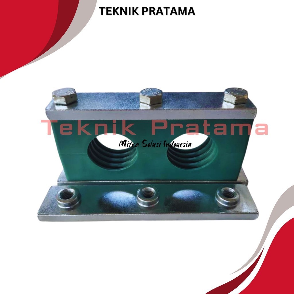 14 MM KLEM PIPA LIGHT DUTY DOUBLE HOLE / KlEM PIPA HIDRAULIC CLAMP TUBING 14MM